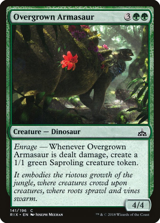 Overgrown Armasaur [Rivals of Ixalan] | Game Grid - Logan