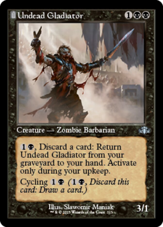 Undead Gladiator (Retro) [Dominaria Remastered] | Game Grid - Logan