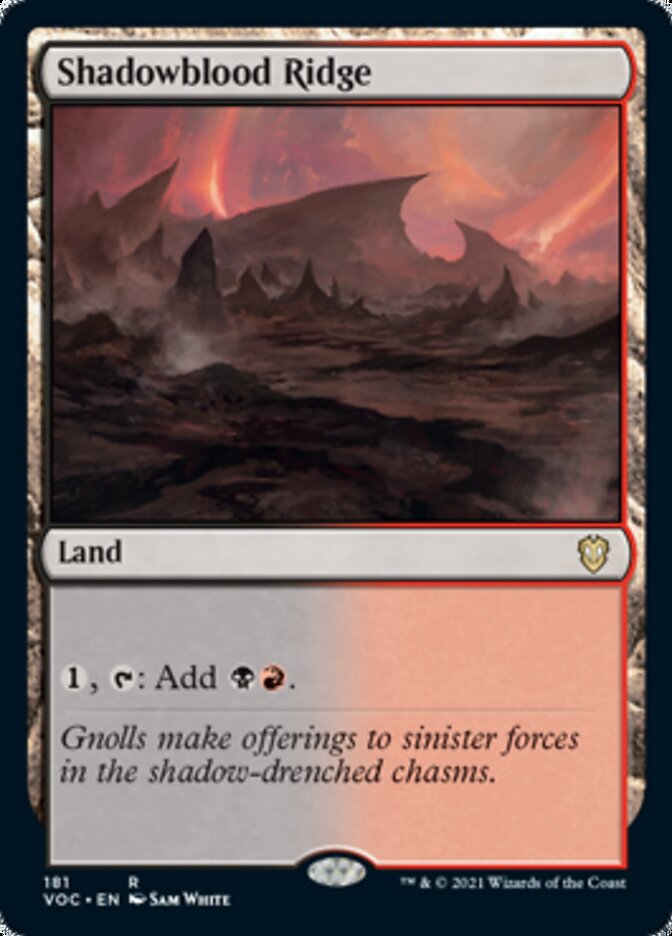 Shadowblood Ridge [Innistrad: Crimson Vow Commander] | Game Grid - Logan
