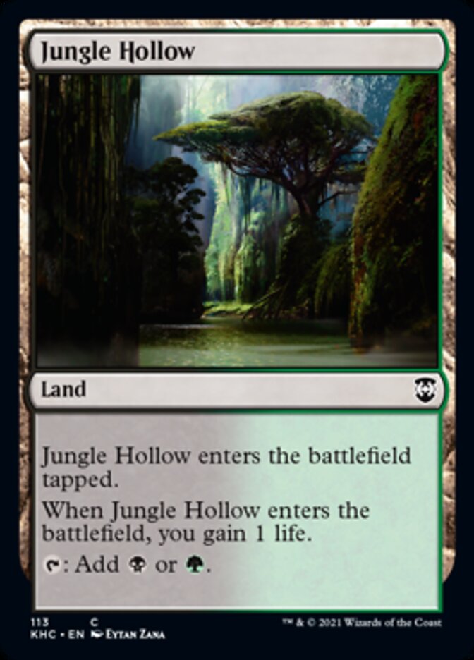 Jungle Hollow [Kaldheim Commander] | Game Grid - Logan