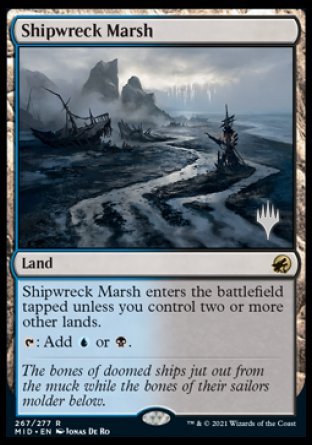 Shipwreck Marsh (Promo Pack) [Innistrad: Midnight Hunt Promos] | Game Grid - Logan