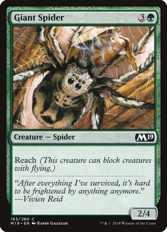 Giant Spider [Core Set 2019] | Game Grid - Logan