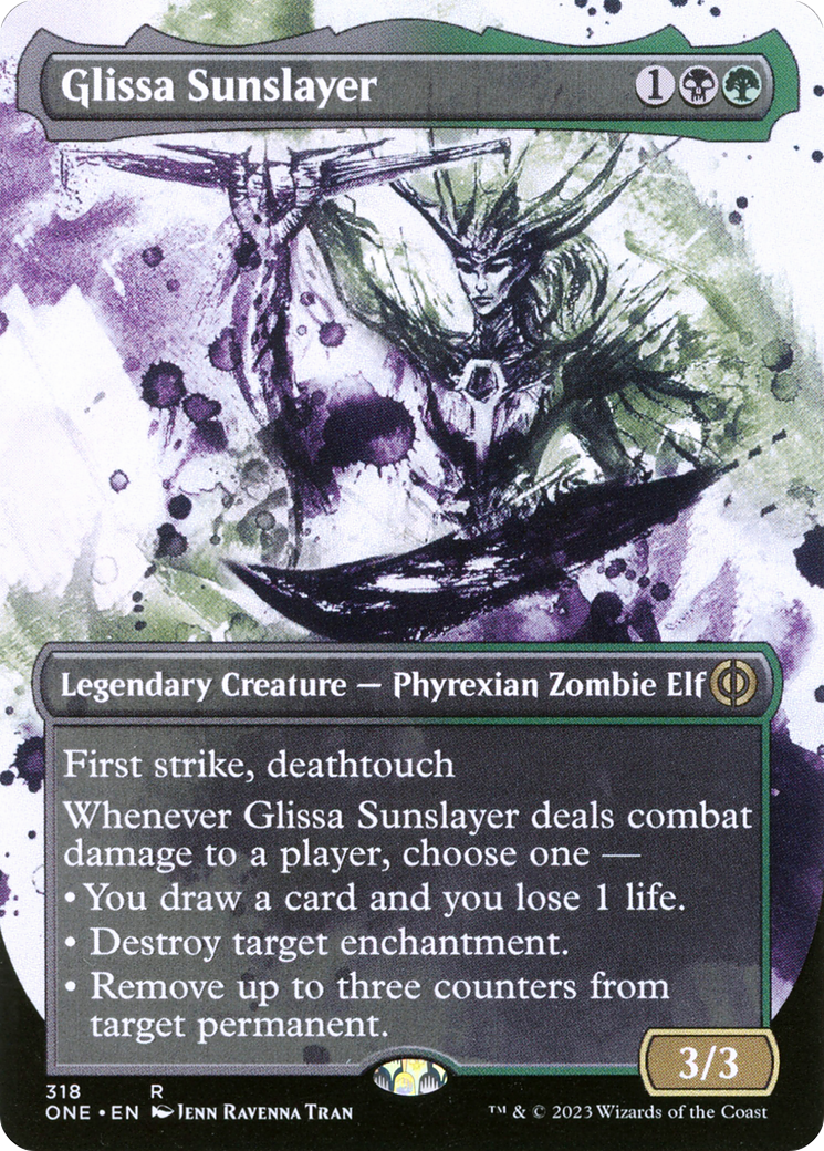 Glissa Sunslayer (Borderless Ichor) [Phyrexia: All Will Be One] | Game Grid - Logan