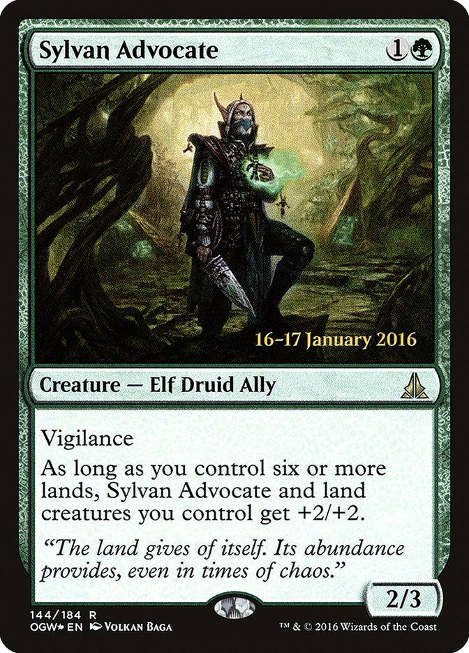Sylvan Advocate [Oath of the Gatewatch Prerelease Promos] | Game Grid - Logan