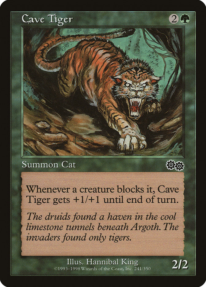 Cave Tiger [Urza's Saga] | Game Grid - Logan