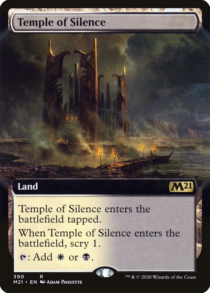 Temple of Silence (Extended Art) [Core Set 2021] | Game Grid - Logan