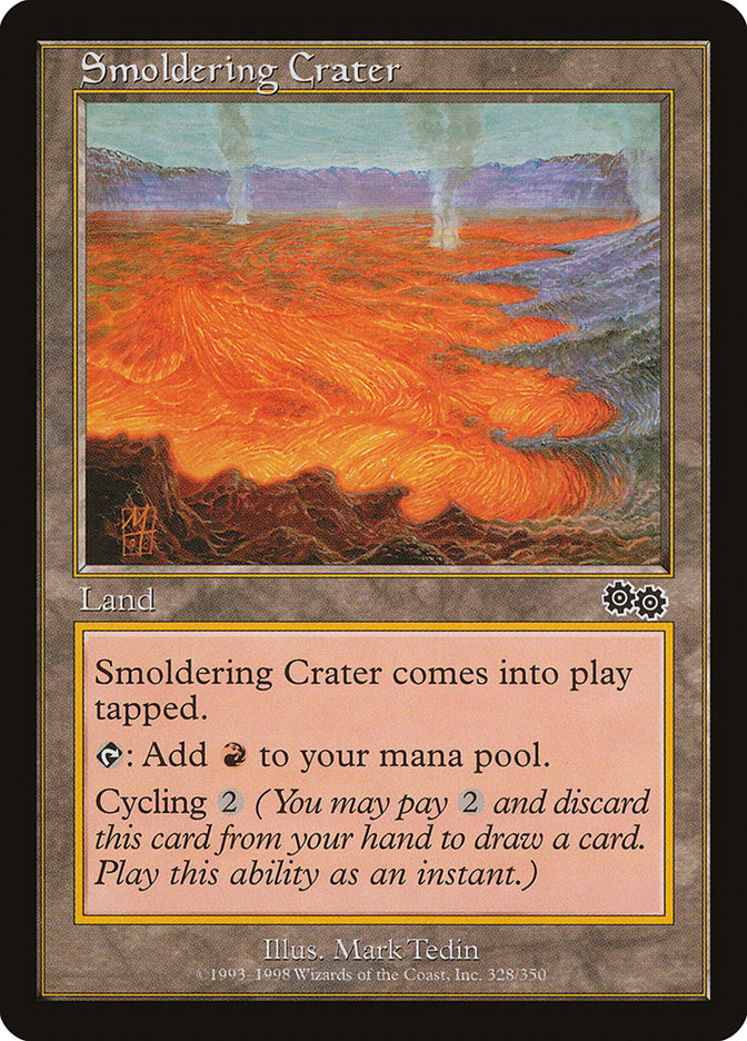 Smoldering Crater [Urza's Saga] | Game Grid - Logan