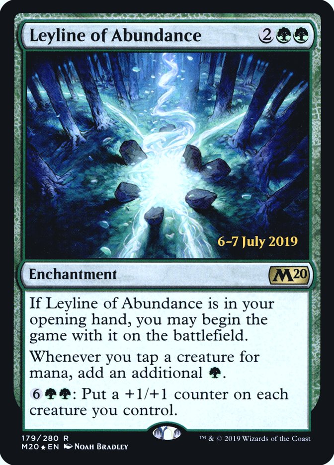 Leyline of Abundance [Core Set 2020 Prerelease Promos] | Game Grid - Logan