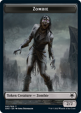Zombie // Human Soldier Double-Sided Token [Game Night: Free-for-All Tokens] | Game Grid - Logan