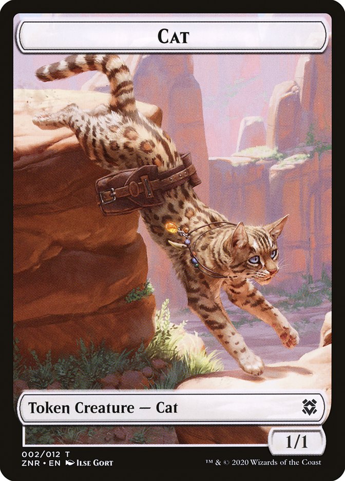 Cat Token [Zendikar Rising Tokens] | Game Grid - Logan