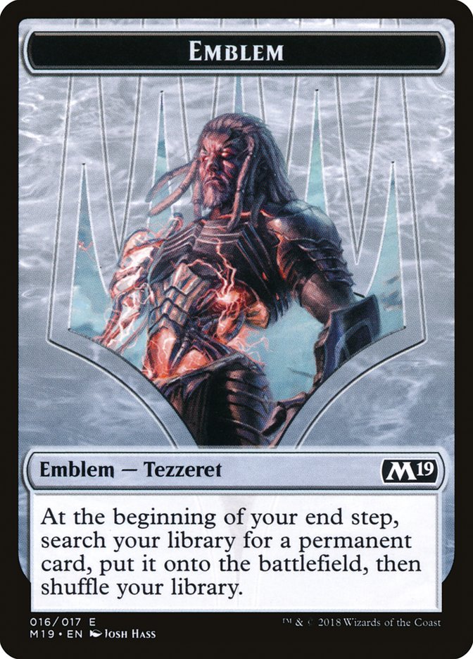 Tezzeret, Artifice Master Emblem [Core Set 2019 Tokens] | Game Grid - Logan