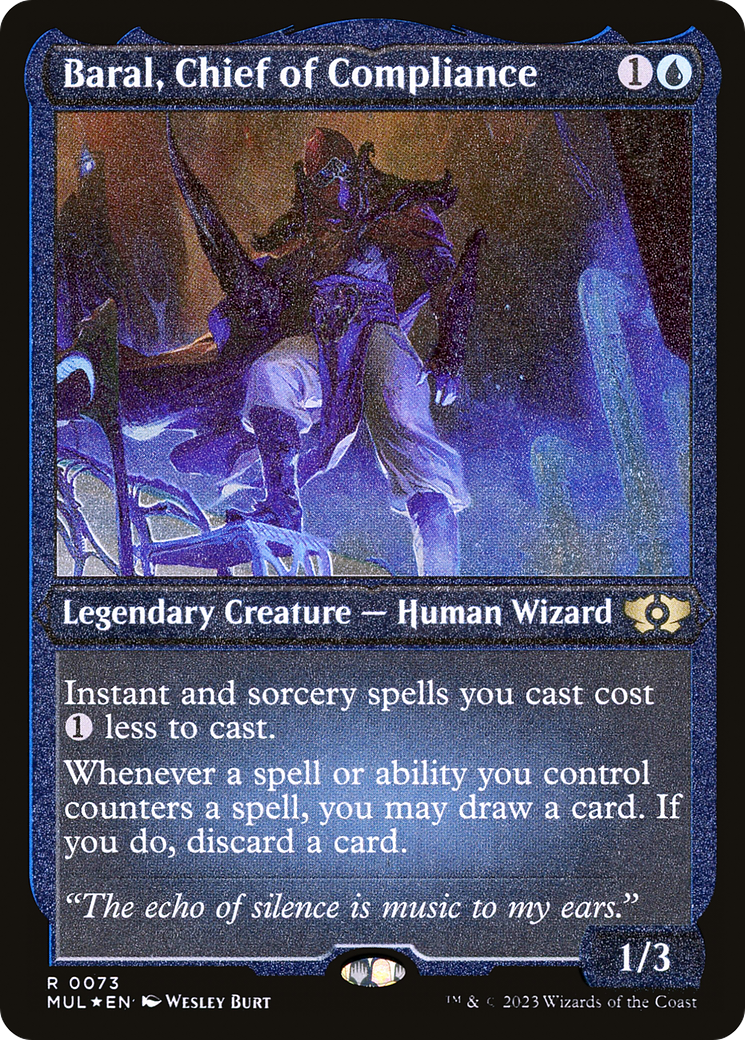 Baral, Chief of Compliance (Foil Etched) [Multiverse Legends] | Game Grid - Logan