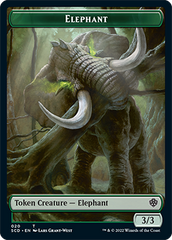 Elephant // Thopter Double-Sided Token [Starter Commander Decks] | Game Grid - Logan