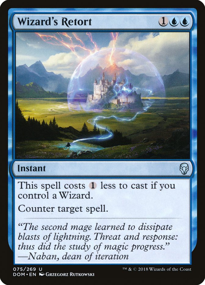 Wizard's Retort [Dominaria] | Game Grid - Logan