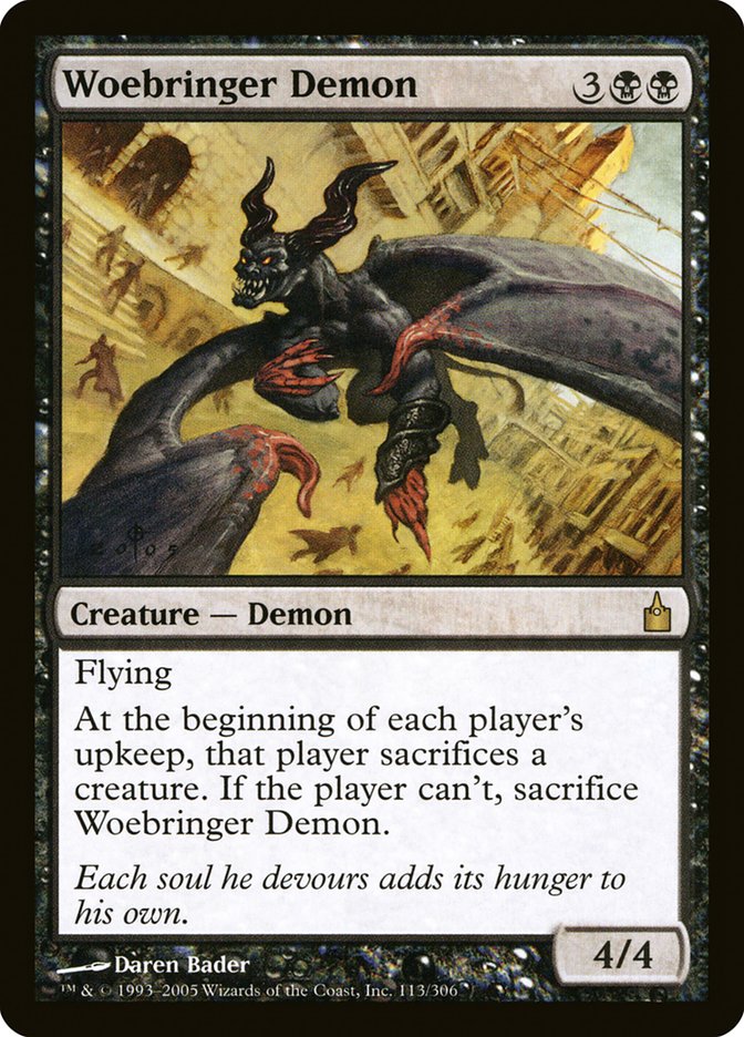 Woebringer Demon [Ravnica: City of Guilds] | Game Grid - Logan