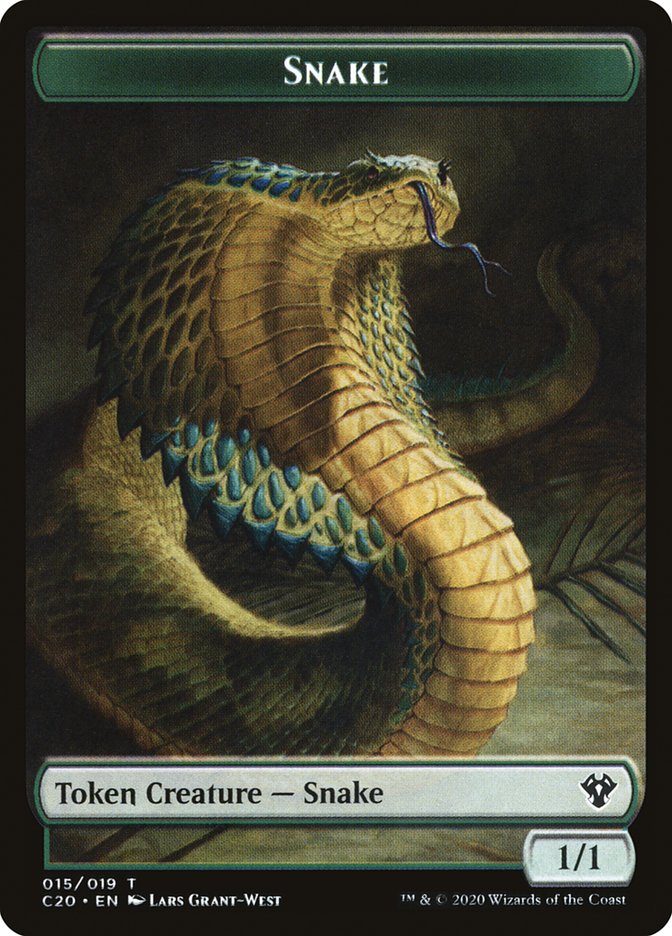 Beast (010) // Snake Double-Sided Token [Commander 2020 Tokens] | Game Grid - Logan