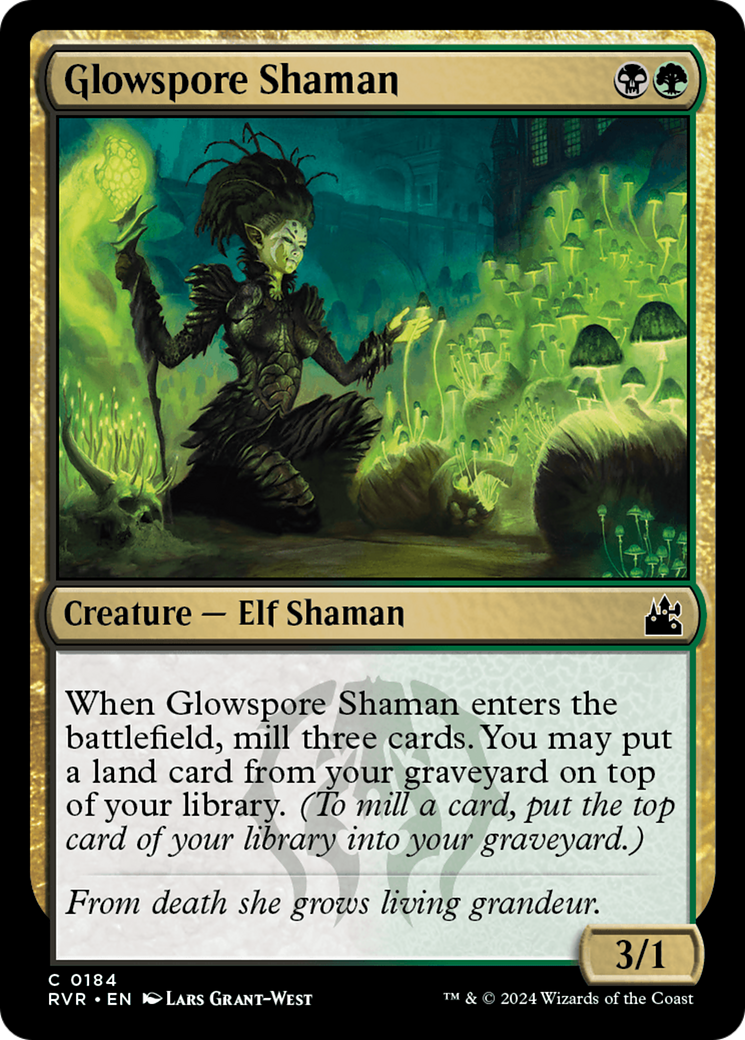 Glowspore Shaman [Ravnica Remastered] | Game Grid - Logan