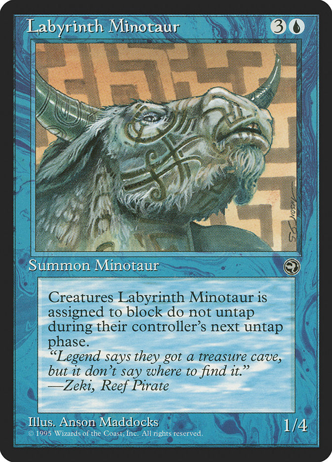 Labyrinth Minotaur (Zeki Flavor Text) [Homelands] | Game Grid - Logan