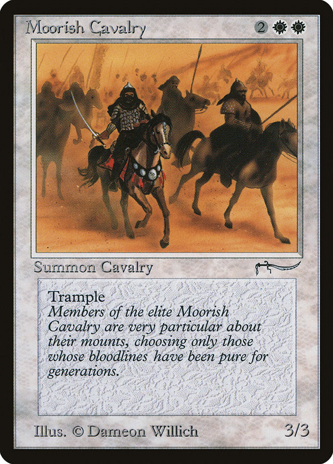 Moorish Cavalry (Dark Mana Cost) [Arabian Nights] | Game Grid - Logan