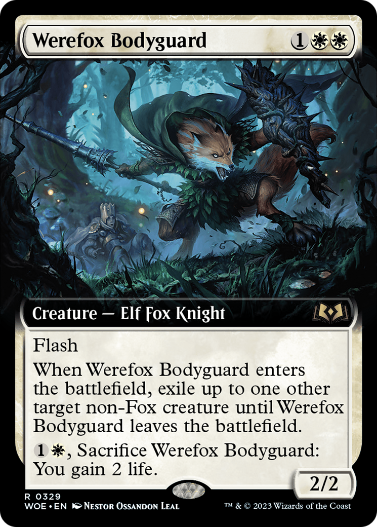 Werefox Bodyguard (Extended Art) [Wilds of Eldraine] | Game Grid - Logan