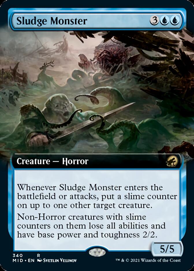 Sludge Monster (Extended Art) [Innistrad: Midnight Hunt] | Game Grid - Logan