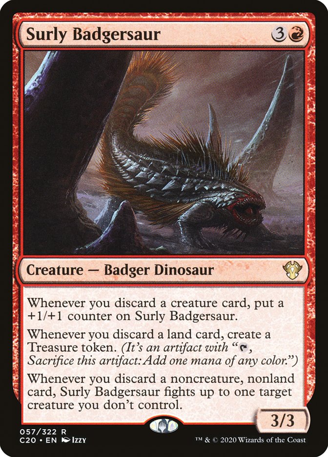 Surly Badgersaur [Commander 2020] | Game Grid - Logan