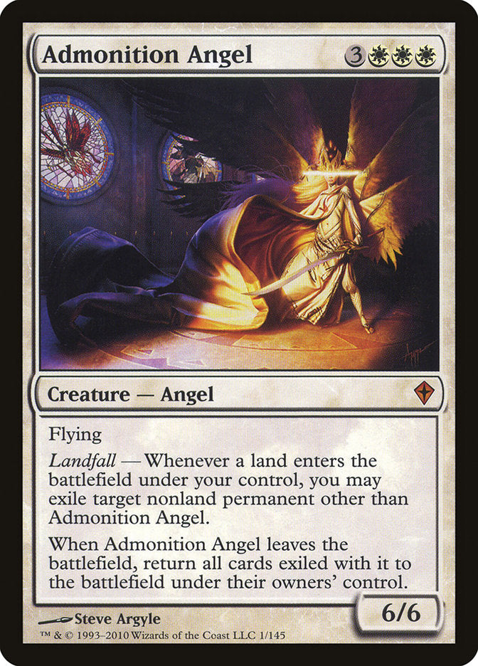 Admonition Angel [Worldwake] | Game Grid - Logan