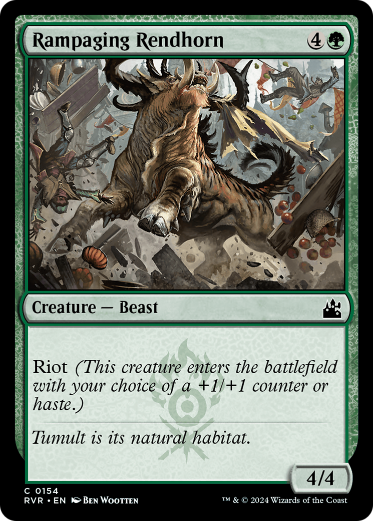 Rampaging Rendhorn [Ravnica Remastered] | Game Grid - Logan