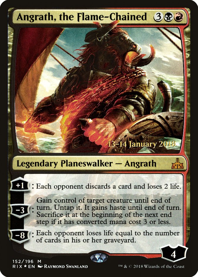 Angrath, the Flame-Chained [Rivals of Ixalan Prerelease Promos] | Game Grid - Logan