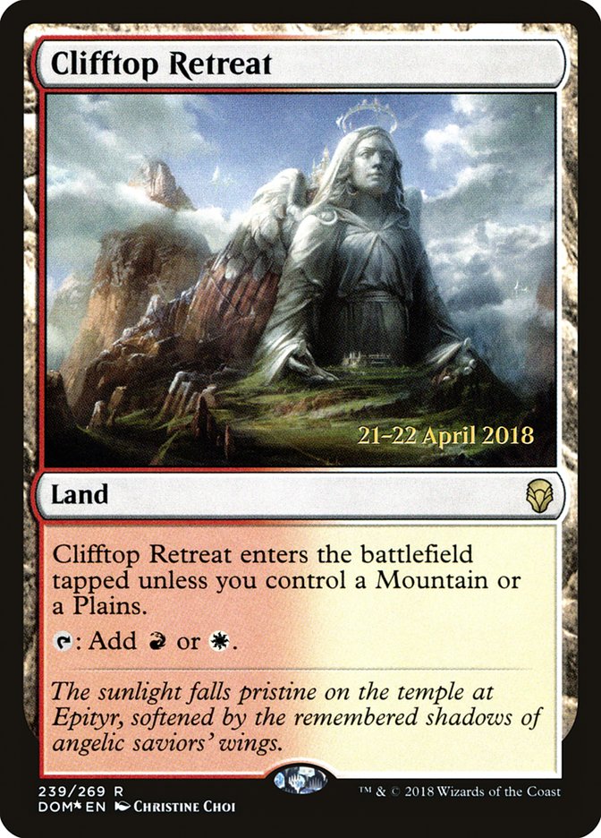 Clifftop Retreat [Dominaria Prerelease Promos] | Game Grid - Logan