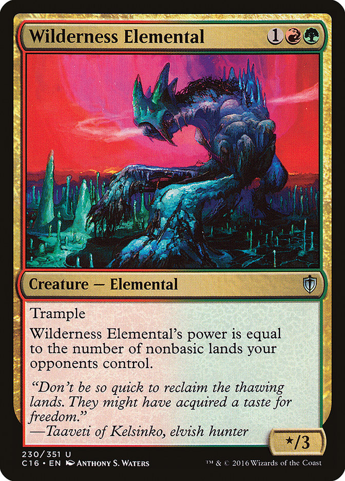 Wilderness Elemental [Commander 2016] | Game Grid - Logan