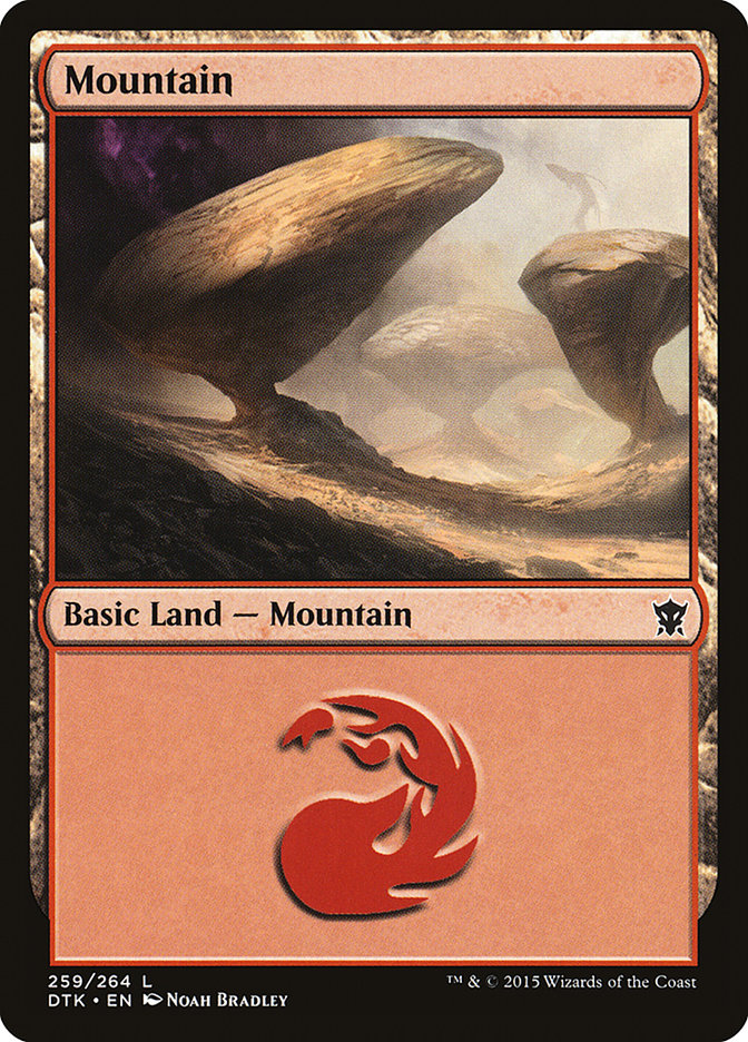 Mountain (259) [Dragons of Tarkir] | Game Grid - Logan