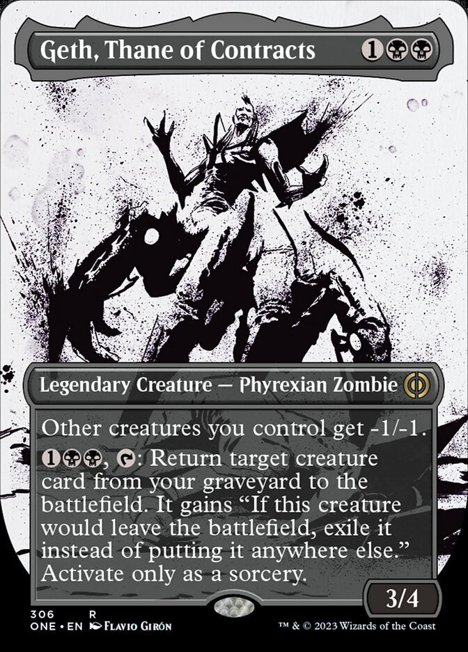 Geth, Thane of Contracts (Borderless Ichor) [Phyrexia: All Will Be One] | Game Grid - Logan