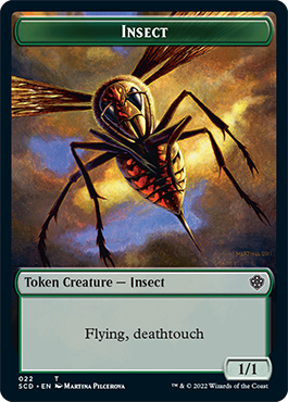 Insect // Human Warrior Double-Sided Token [Starter Commander Decks] | Game Grid - Logan