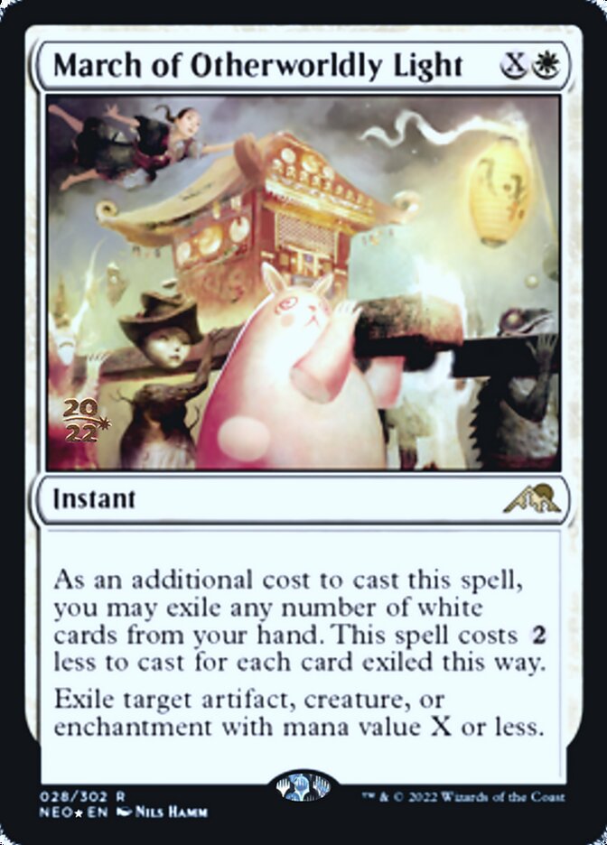 March of Otherworldly Light [Kamigawa: Neon Dynasty Prerelease Promos] | Game Grid - Logan