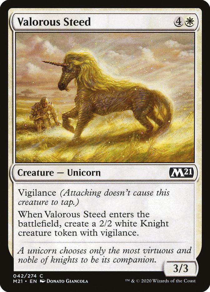 Valorous Steed [Core Set 2021] | Game Grid - Logan