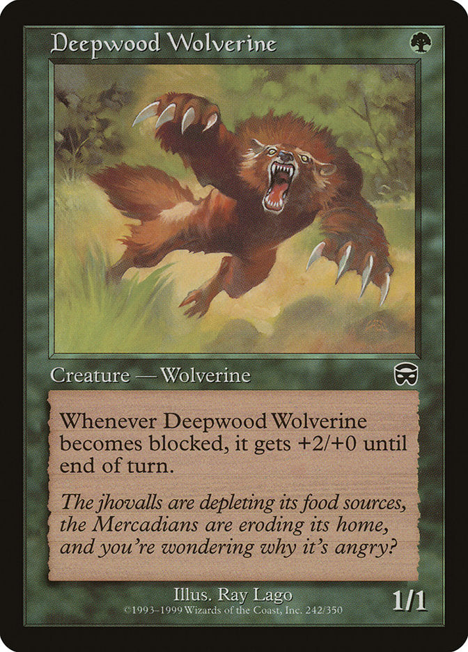 Deepwood Wolverine [Mercadian Masques] | Game Grid - Logan