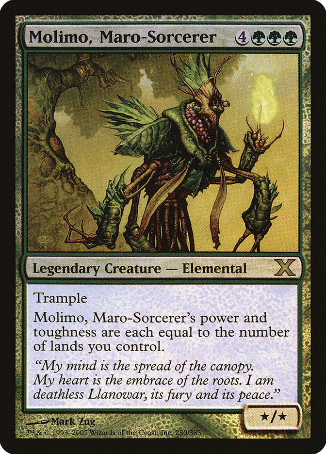Molimo, Maro-Sorcerer (Premium Foil) [Tenth Edition] | Game Grid - Logan
