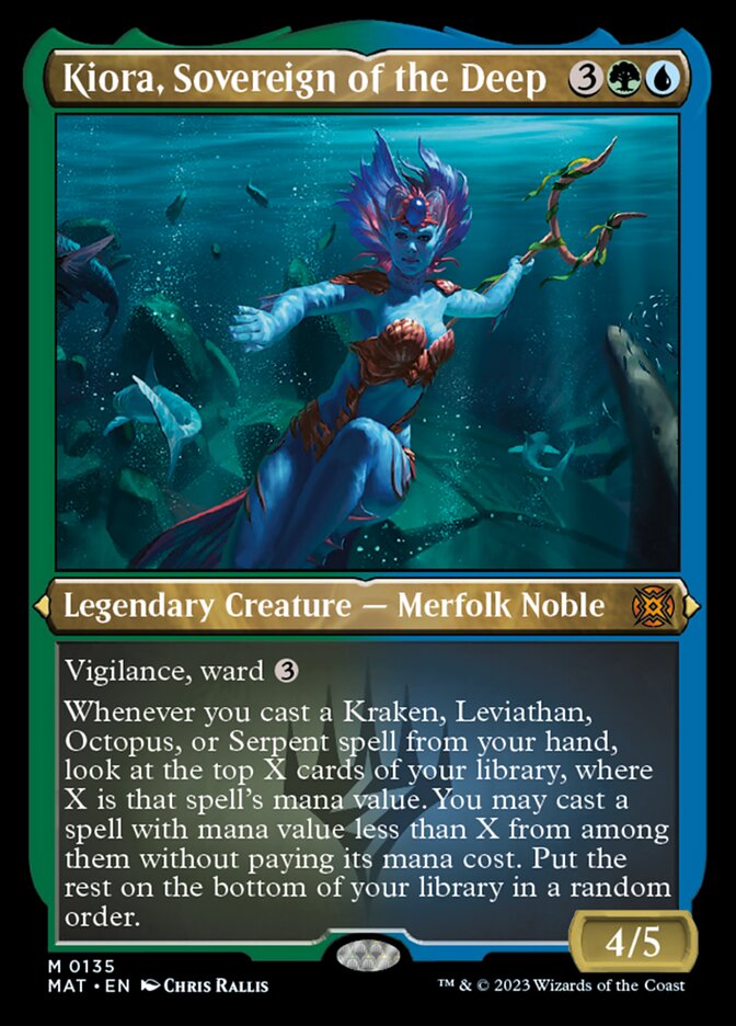 Kiora, Sovereign of the Deep (Foil Etched) [March of the Machine: The Aftermath] | Game Grid - Logan