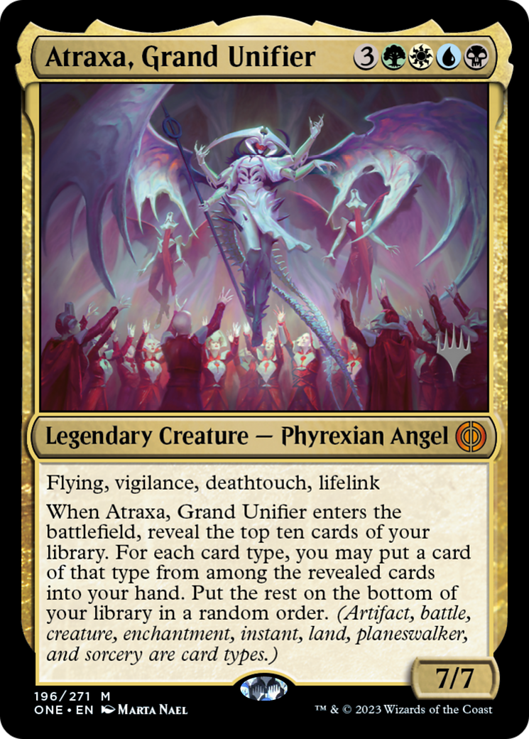 Atraxa, Grand Unifier (Promo Pack) [Phyrexia: All Will Be One Promos] | Game Grid - Logan