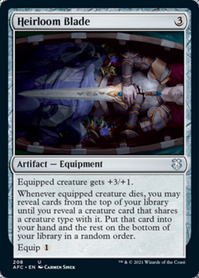 Heirloom Blade [Dungeons & Dragons: Adventures in the Forgotten Realms Commander] | Game Grid - Logan