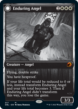 Enduring Angel // Angelic Enforcer [Innistrad: Double Feature] | Game Grid - Logan