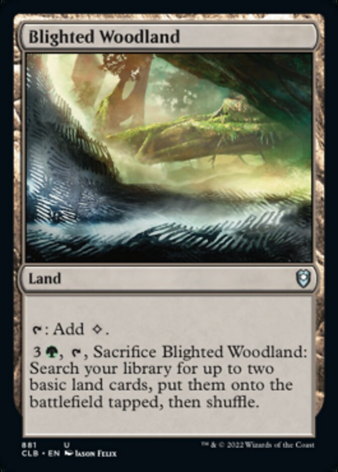 Blighted Woodland [Commander Legends: Battle for Baldur's Gate] | Game Grid - Logan