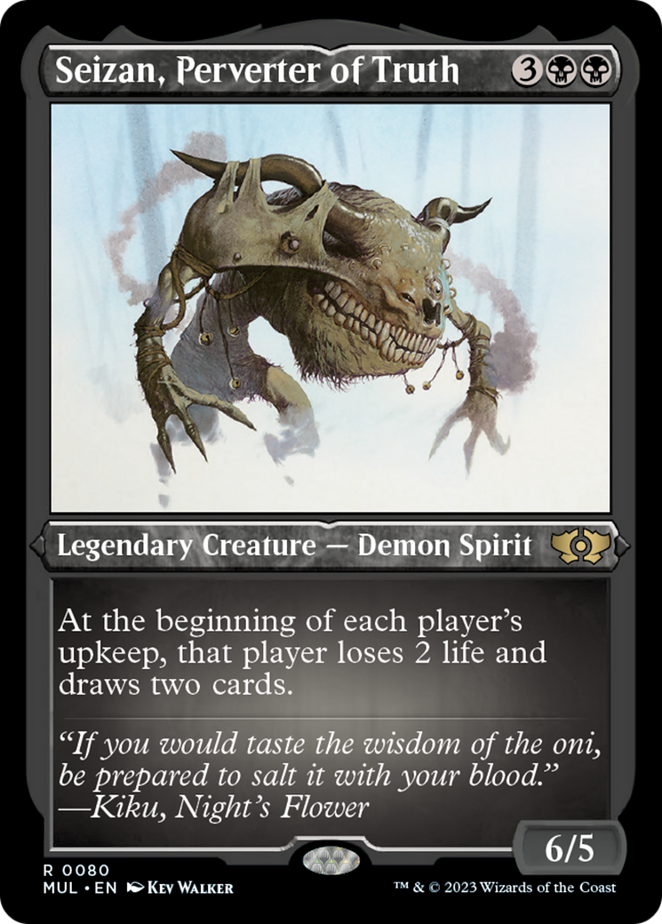 Seizan, Perverter of Truth (Foil Etched) [Multiverse Legends] | Game Grid - Logan