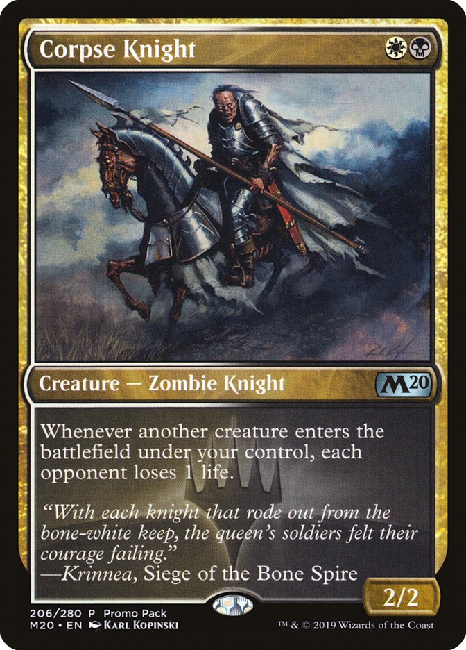 Corpse Knight (Promo Pack) [Core Set 2020 Promos] | Game Grid - Logan