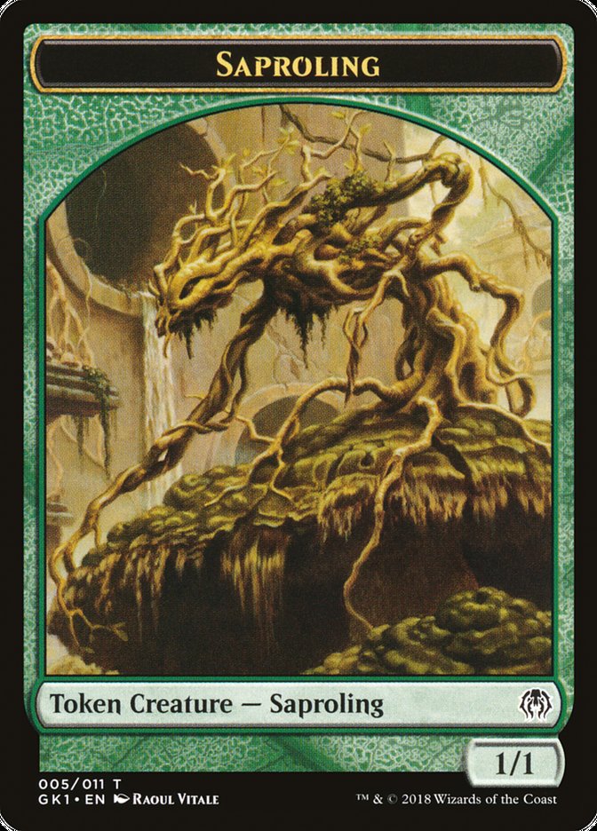 Saproling // Insect Double-Sided Token [Guilds of Ravnica Guild Kit Tokens] | Game Grid - Logan