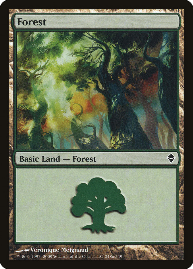 Forest (248a) [Zendikar] | Game Grid - Logan