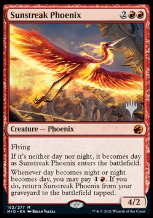 Sunstreak Phoenix (Promo Pack) [Innistrad: Midnight Hunt Promos] | Game Grid - Logan