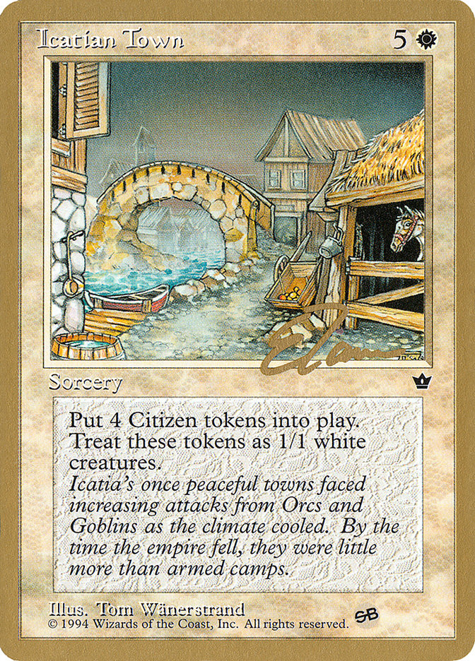 Icatian Town (Eric Tam) (SB) [Pro Tour Collector Set] | Game Grid - Logan