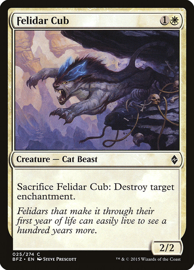 Felidar Cub [Battle for Zendikar] | Game Grid - Logan
